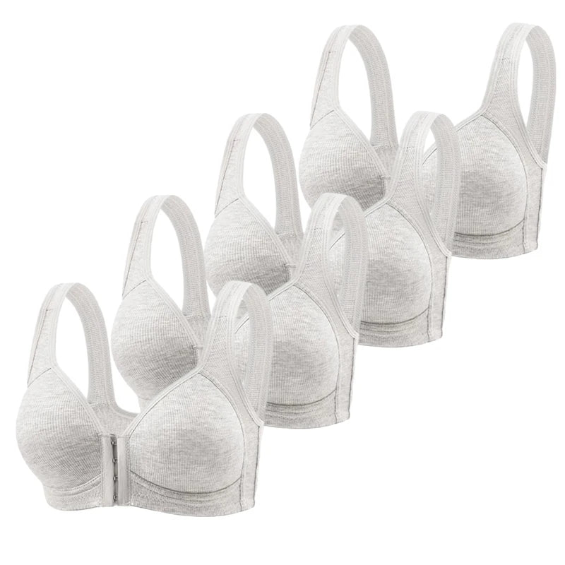 CowLost | product_id-fallsweet-4pcs-wireless-front-closure-full-coverage-push-up-bra-for-women |8