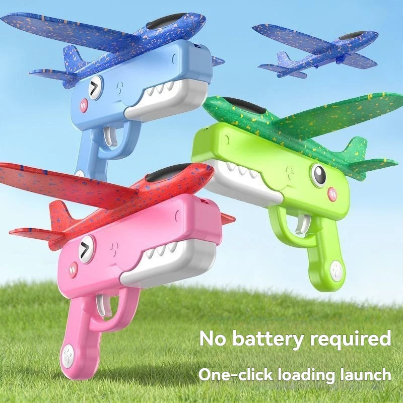 CowLost | product_id-kids-outdoor-foam-plane-glider-launcher-toy-gun-shooting-plane-toy |3