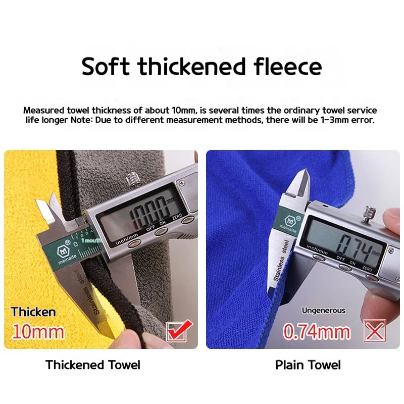 CowLost | car-wash-brushes-product_id-5pcs-microfiber-car-wash-and-drying-towels-absorbent-cleaning-cloths |6
