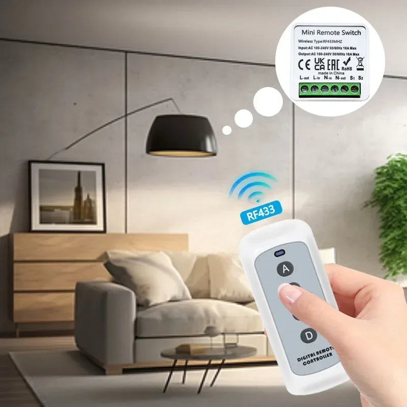 CowLost | garage-door-remotes-product_id-wireless-433mhz-16a-4-key-rf-switch-module-remote-ac-100-240v-relay-receiver |13