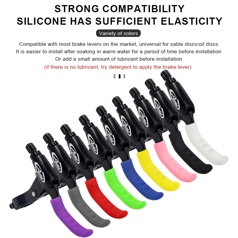 CowLost | riderace-bicycle-brake-handle-cover-sleeve-silicone-gel-anti-skid-mtb-mountain-bike-brake-protector-cycling-handlebar-protect |9