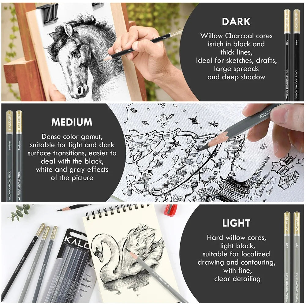 CowLost | product_id-6pcs-kalour-charcoal-willow-core-pencil-set-non-toxic-professional-art-supplies-for-drawing-painting-sketching |2