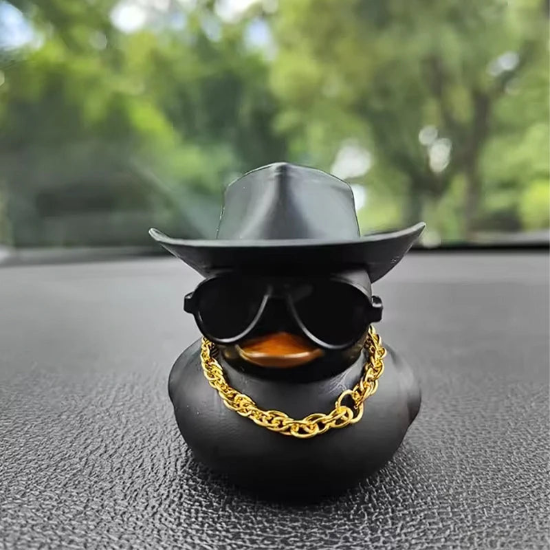 CowLost | product_id-black-duck-cowboy-hat-car-decoration-set |4