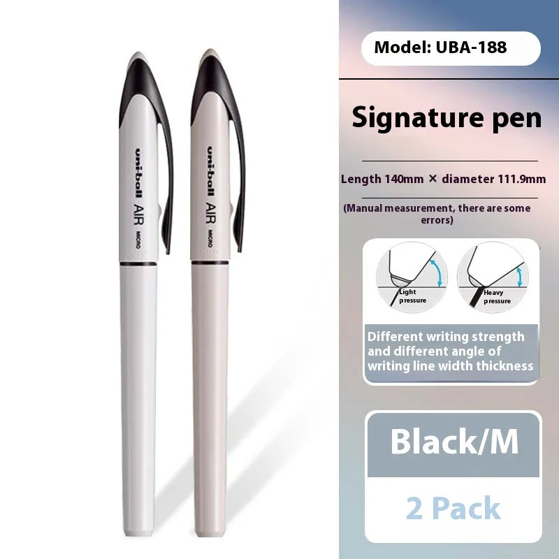 CowLost | product_id-uni-ball-air-uba-188-black-gold-series-gel-pen-quick-dry-high-end-office-pen |25