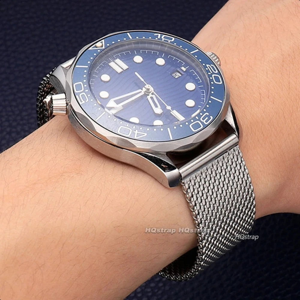 CowLost | product_id-mesh-stainless-steel-milanese-watch-bracelet-for-omega-seamaster-007-20mm-22mm-with-folding-clasp-quick-release |6