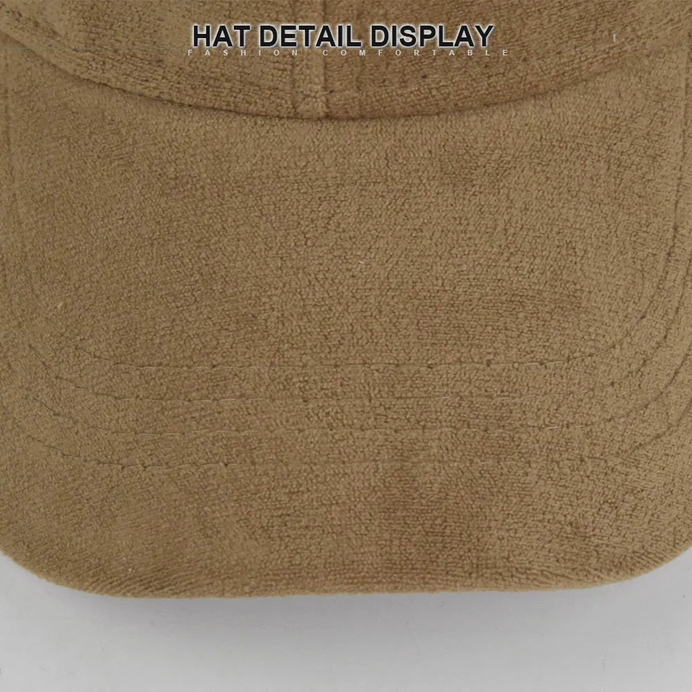 CowLost | solid-suede-retro-baseball-caps-for-men-women |15