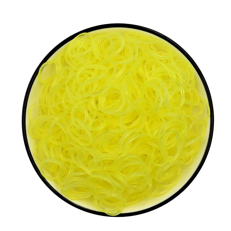 3000pcs Transparent Colored Rubber Loom Bands DIY Bracelet Necklace Toy Gift