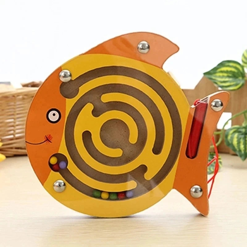 CowLost | fencing-barriers-childrens-wooden-magnetic-track-maze-balance-board-toy |5
