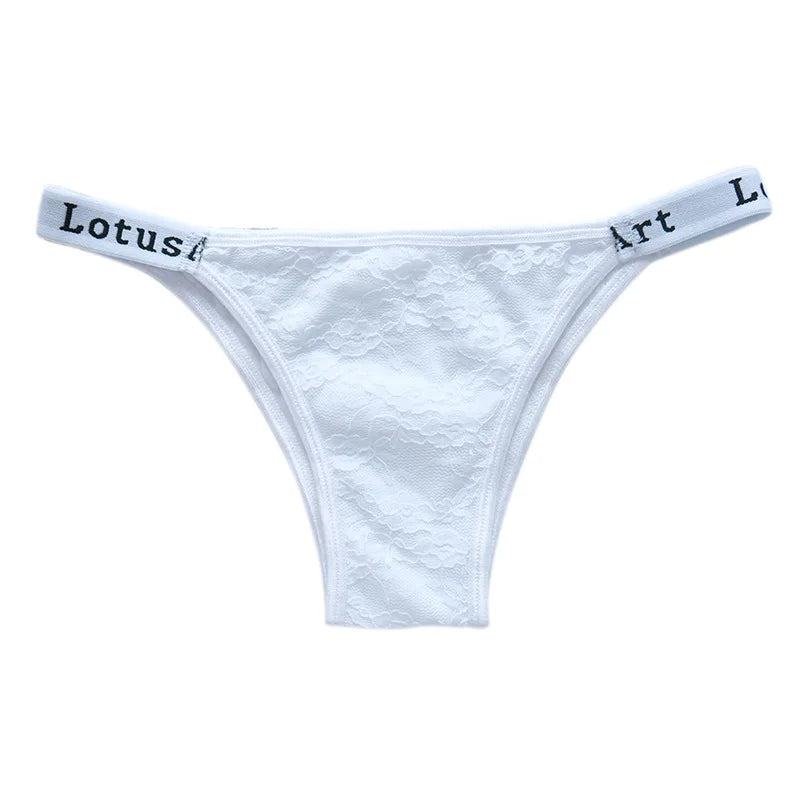 CowLost | product_id-3pcs-women-s-low-waist-lace-brazilian-briefs-set |13