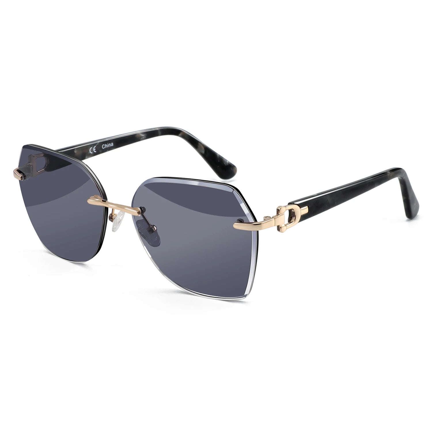 CowLost | zenottic-fashion-women-rimless-sunglasses-for-ladies-trendy-geometric-diamond-cutting-gradient-lens |23