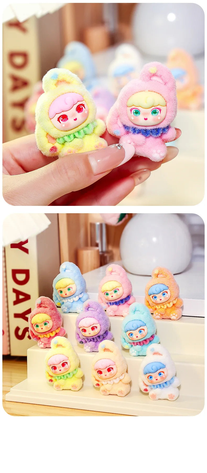 CowLost | product_id-plush-diy-tilted-head-dora-toy-keychain-desktop-ornament-blind-box-christmas-gift |8