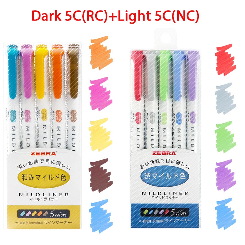 CowLost | product_id-zebra-mildliner-highlighters-5-40-colors-dual-tip-markers-for-art-and-drawing |23