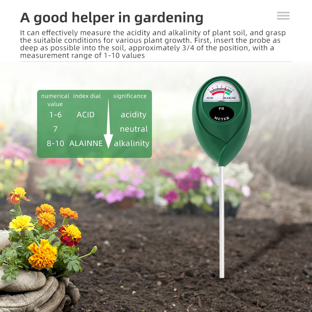 Digital Soil PH Meter Tester with Probe for Garden Plant Soil Acidity Test