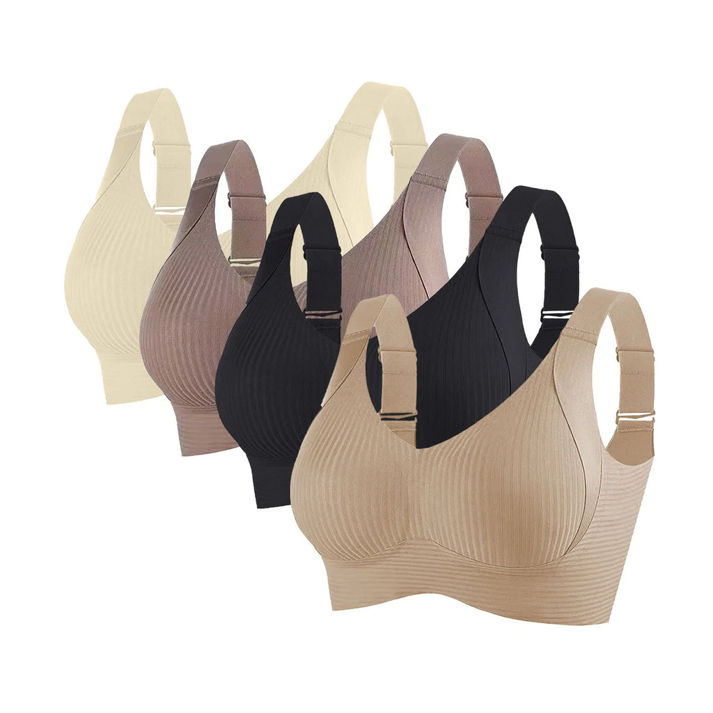 CowLost | product_id-2-pack-wireless-seamless-v-neck-push-up-bras-for-women-m-4xl |1