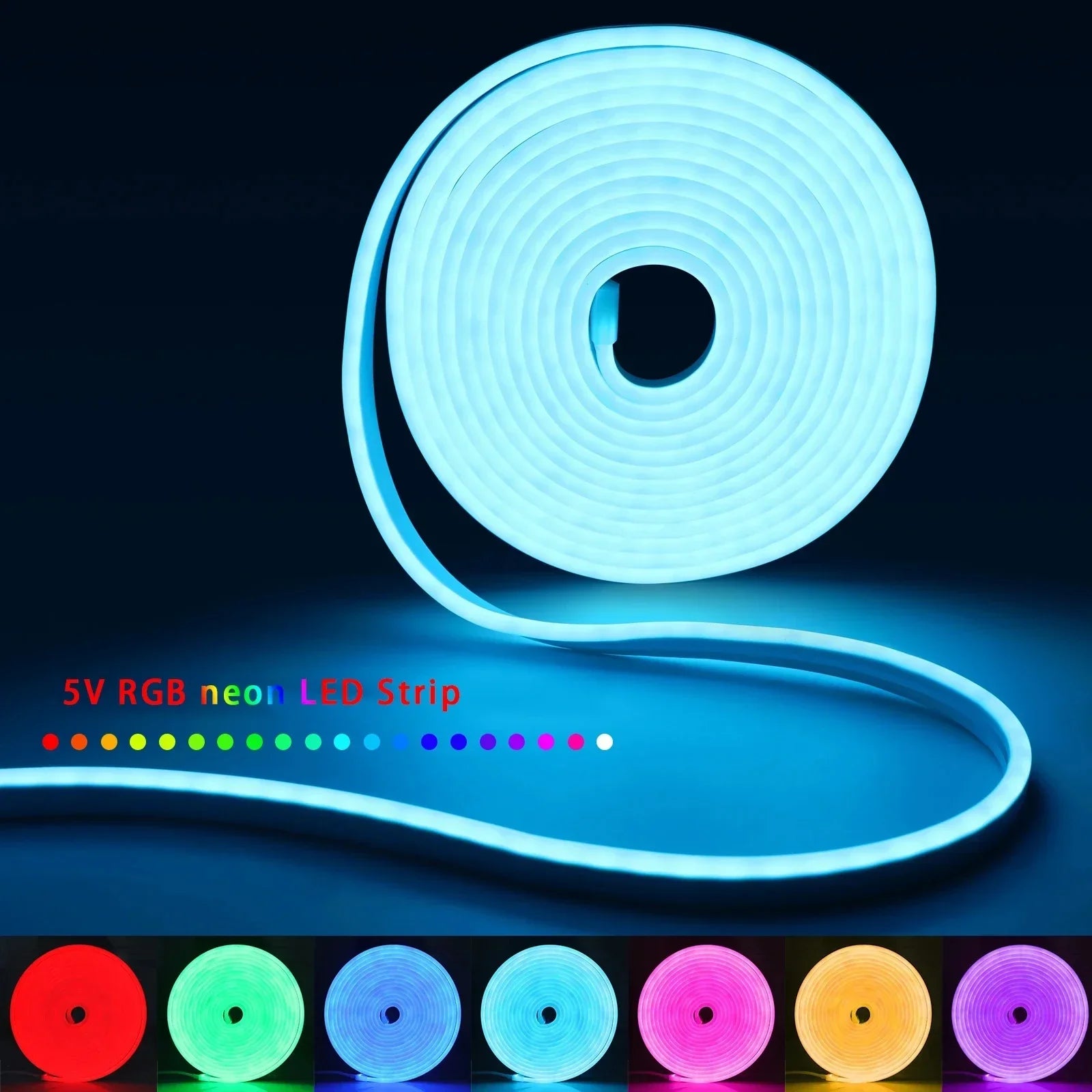 CowLost | light-ropes-strings-product_id-rgb-neon-led-strip-light-usb-waterproof-bluetooth-app-remote-music-sync-for-bedroom-party-holiday |8