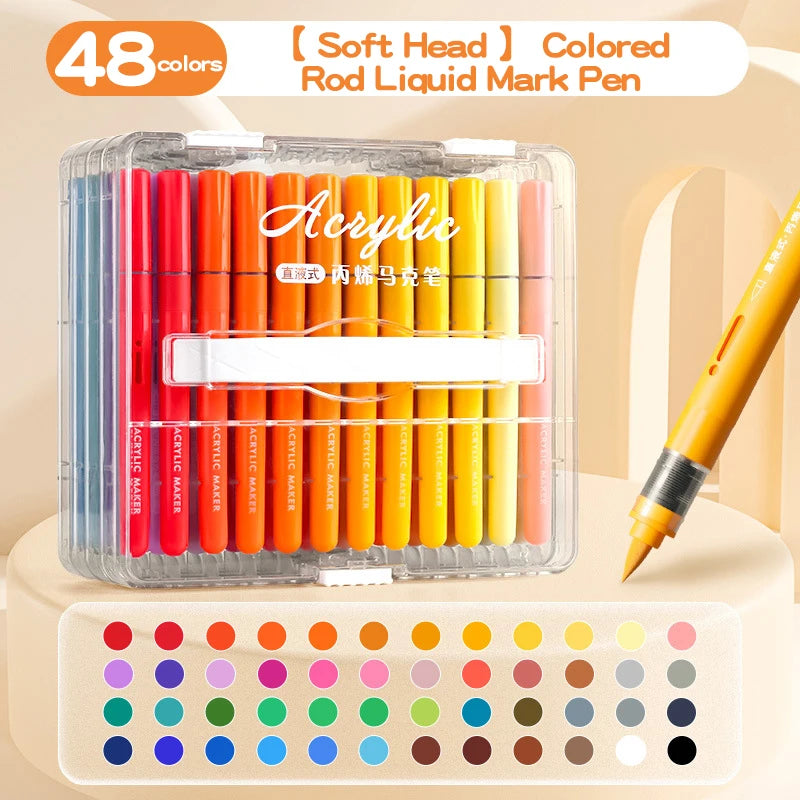 CowLost | product_id-72-color-soft-tip-liquid-acrylic-markers-for-painting-coloring |13