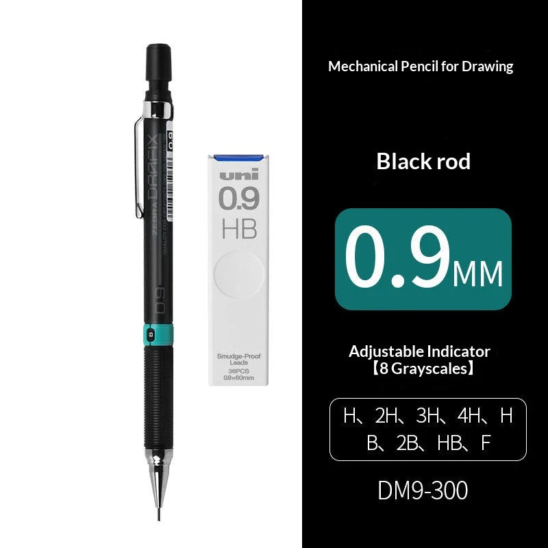 CowLost | product_id-zebra-dm5-300-mechanical-pencil-set-0-3-0-5-0-7-0-9mm-break-resistant-for-technical-drawing-and-school-use |18