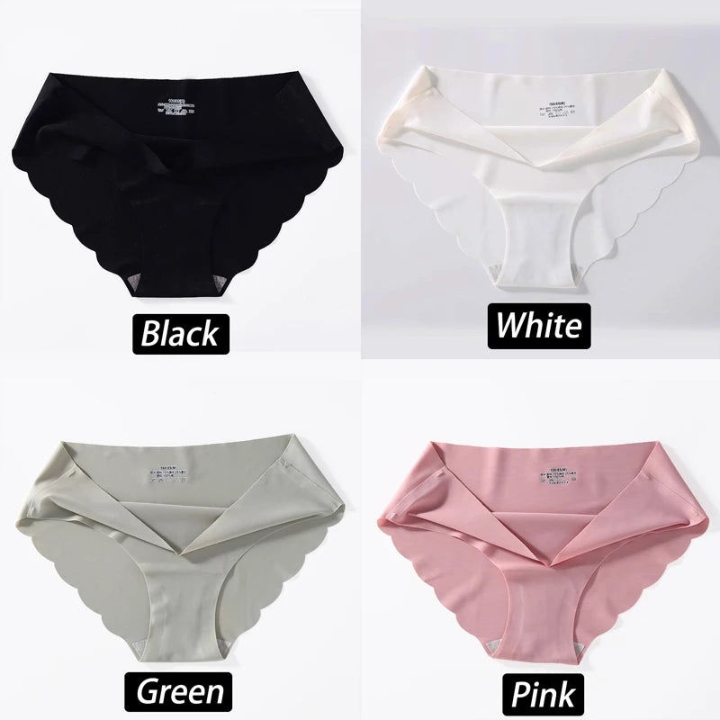 CowLost | activewear-pants-4pcs-seamless-silk-high-waist-briefs-for-women |38