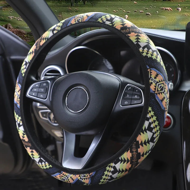 CowLost | rings-product_id-ethnic-style-linen-steering-wheel-cover-with-elastic-band-for-14-5-15-inch-wheels |2