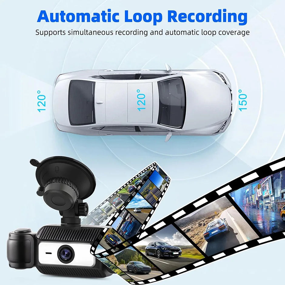 CowLost | vehicle-parts-accessories-greenyi-2-4-1080p-4-view-car-dash-cam-front-inside-rear-dvr-camera |8