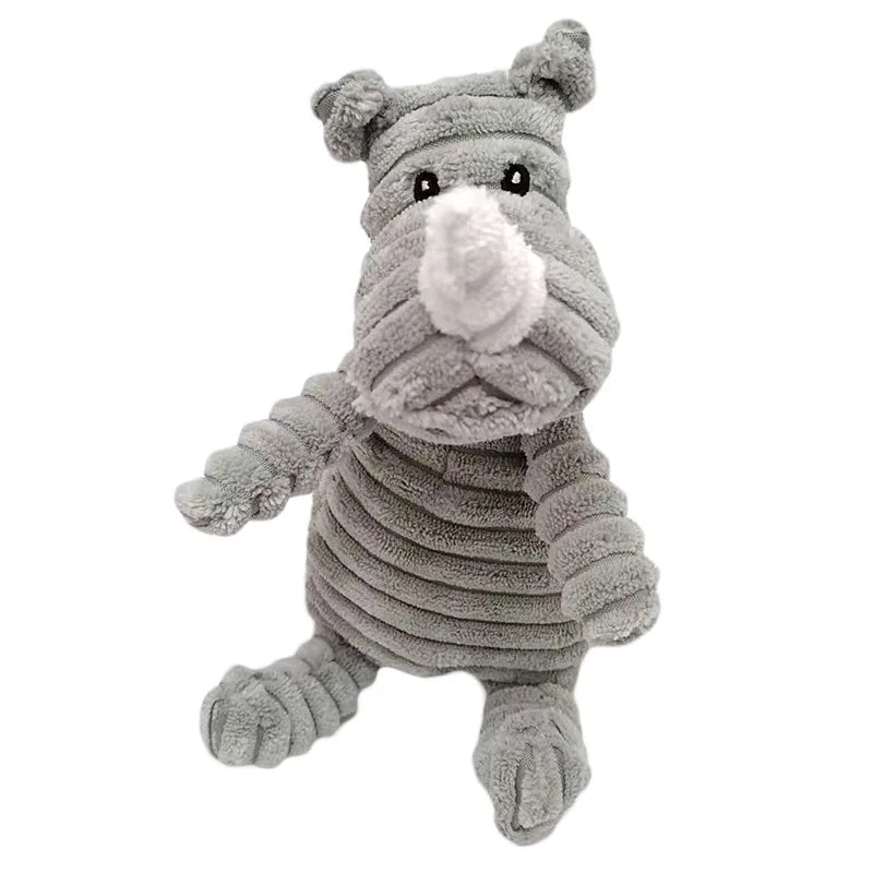 CowLost | dog-kennel-run-accessories-donkey-shape-corduroy-squeaky-dog-chew-toy |12