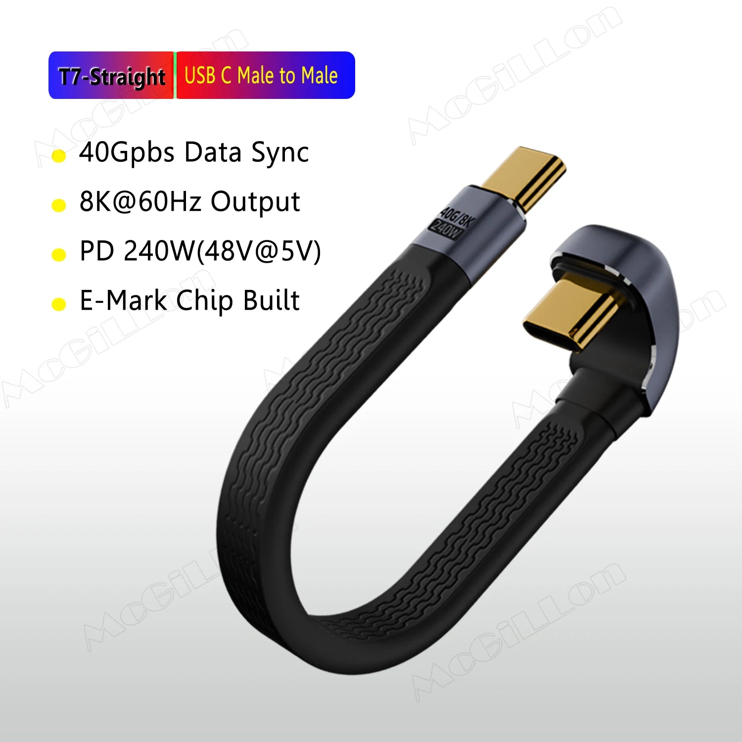 CowLost | product_id-pd240w-5a-fast-charging-type-c-to-type-c-elbow-cable-for-huawei-xiaomi-samsung-s21-s20-thunderbolt-3-data-transfer |19