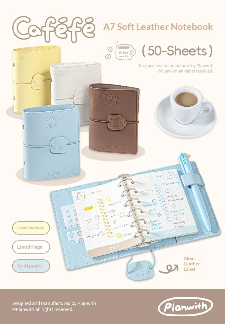 CowLost | product_id-planwith-a7-cafefe-refillable-loose-leaf-pocket-planner-for-goal-setting-task-management |7