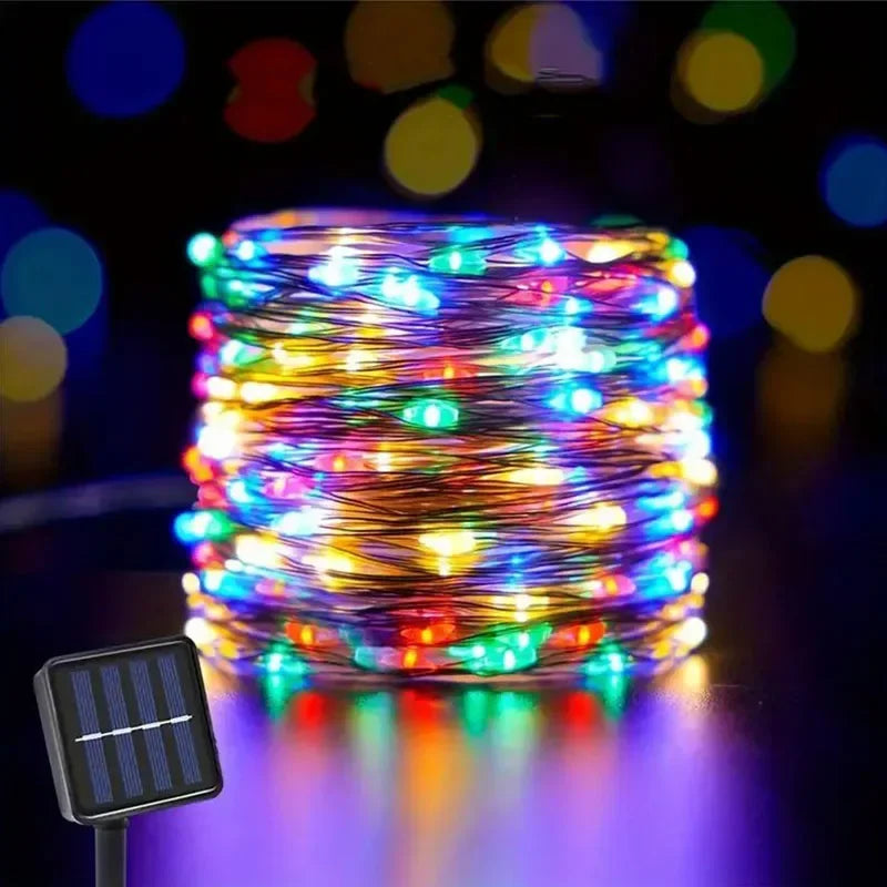 CowLost | christmas-tree-skirts-product_id-32m-300led-rgb-solar-fairy-string-lights-outdoor-8-modes-copper-wire-for-garden-party-wedding-christmas |16