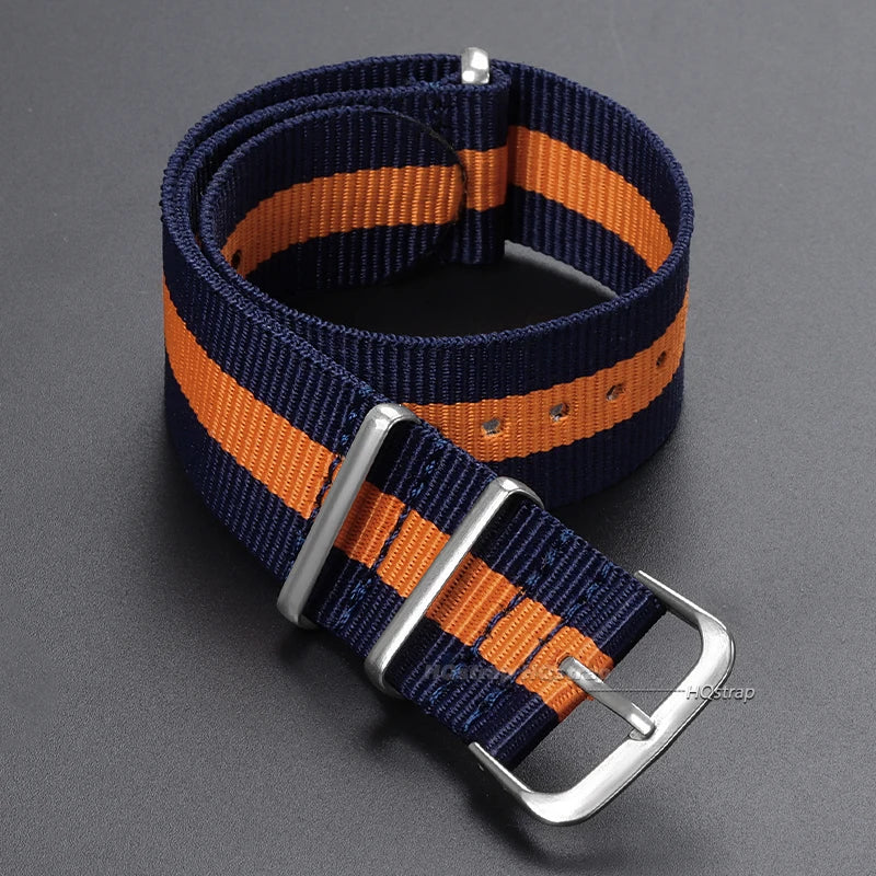 CowLost | 16mm-18mm-20mm-22mm-nylon-army-sports-band-nylon-fabric-belt-accessories-belt-buckle-bands-black-watch-strap-for-omega-for-seiko |18