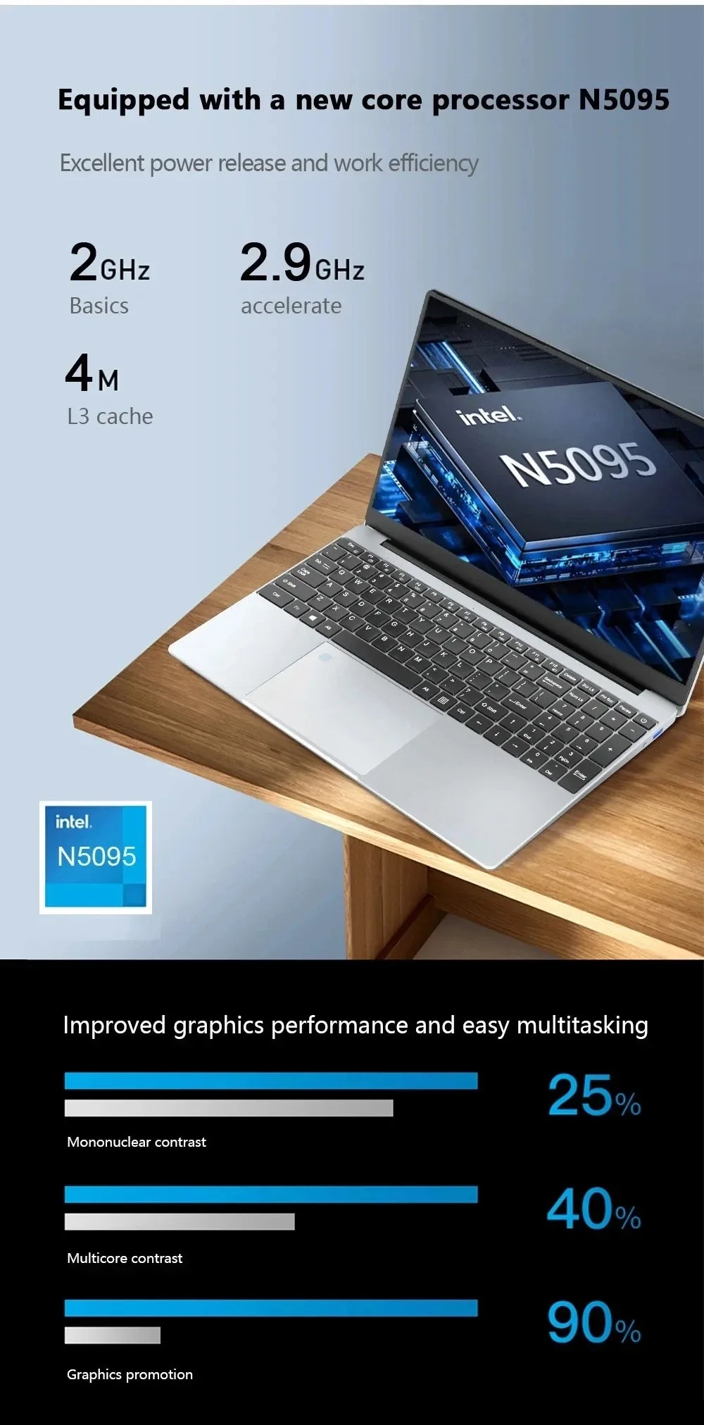CowLost | carbayta-15-6-laptop-computer-intel-celeron-n5095-notebook-pc-16-32g-ram-128gb-2tb-ssd-office-study-pc-windows-11-1080p-laptops |8
