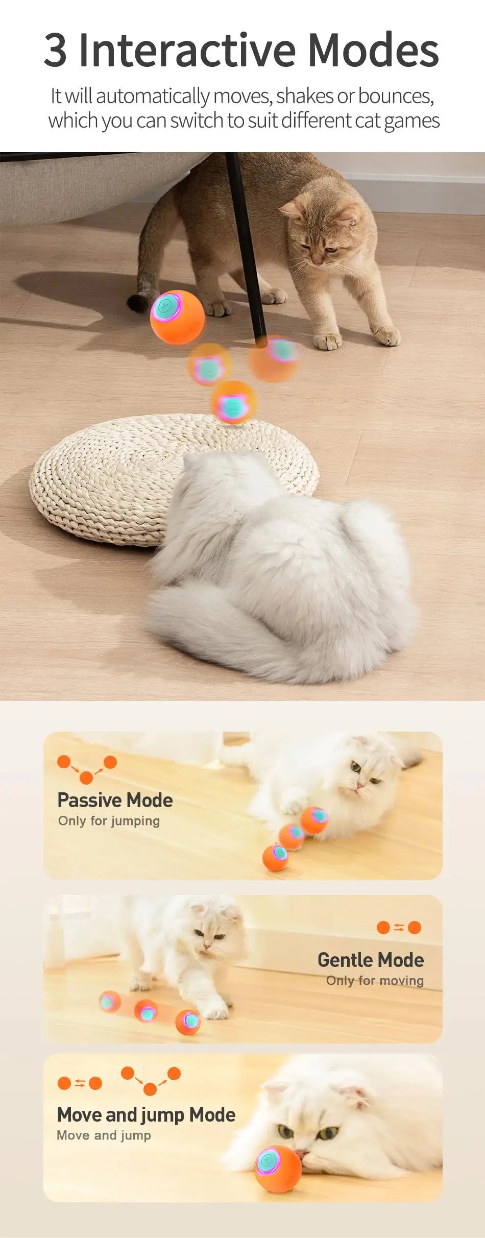 CowLost | cat-treats-rojeco-automatic-smart-cat-bouncing-ball-toy |10