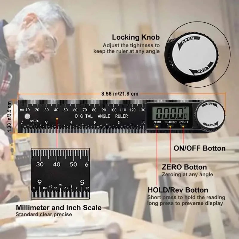 CowLost | product_id-homefish-2-in-1-digital-angle-detector-and-scale-for-woodworking-precision |3
