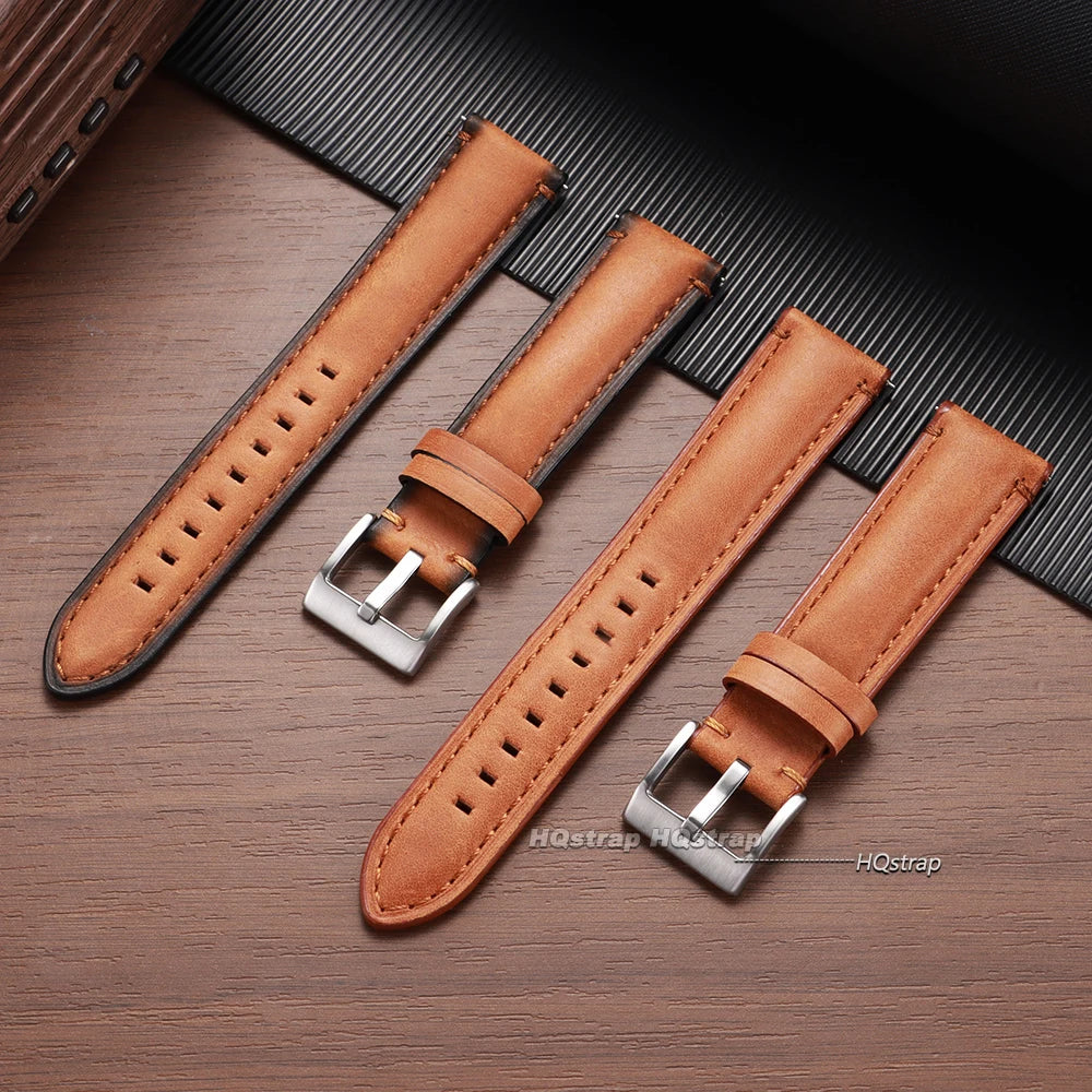 CowLost | product_id-vintage-brown-cowhide-leather-watch-strap-20mm-22mm-24mm-waterproof-quick-release-for-seiko-unisex |2