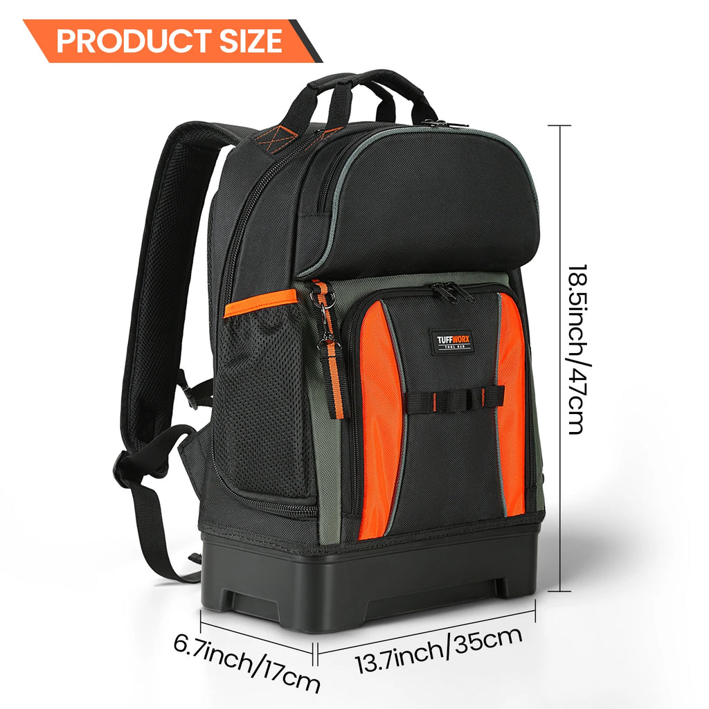 CowLost | product_id-durable-electrician-tool-bag-backpack-with-multiple-pockets-and-molded-bottom |13