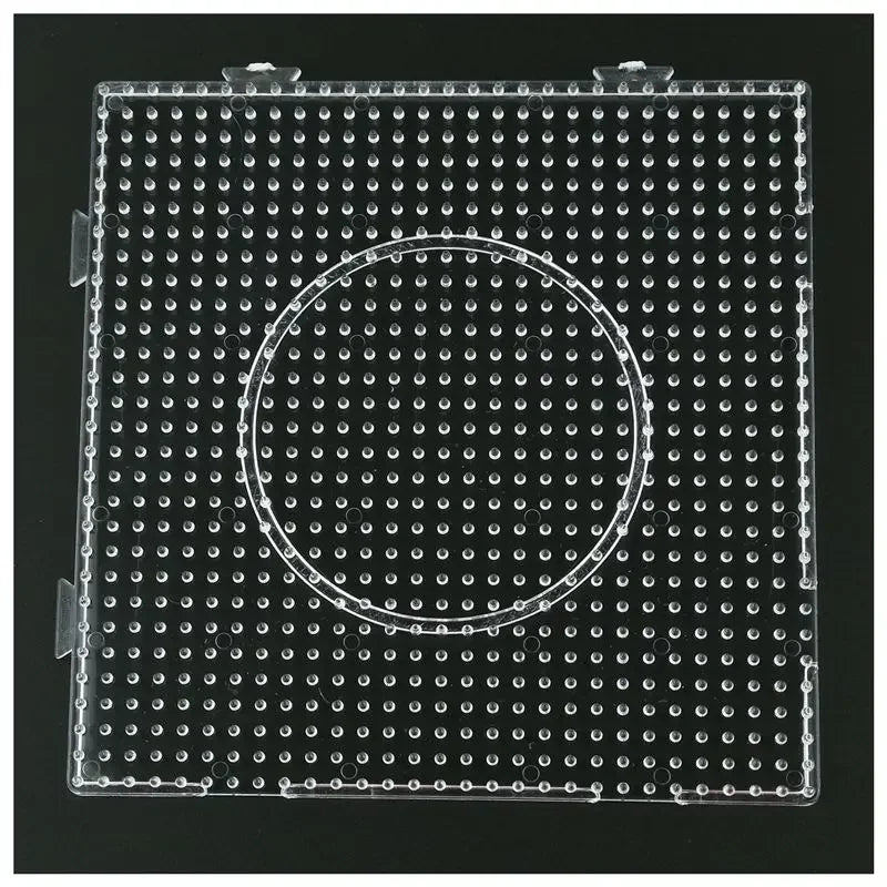 5mm Hama Beads Perler Pegboard Template Board Circular & Square Educational DIY Gift