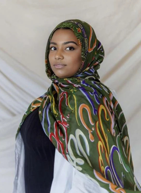 CowLost | watercolor-hijab-print-women-bohemian-soft-muslim-hijab |24