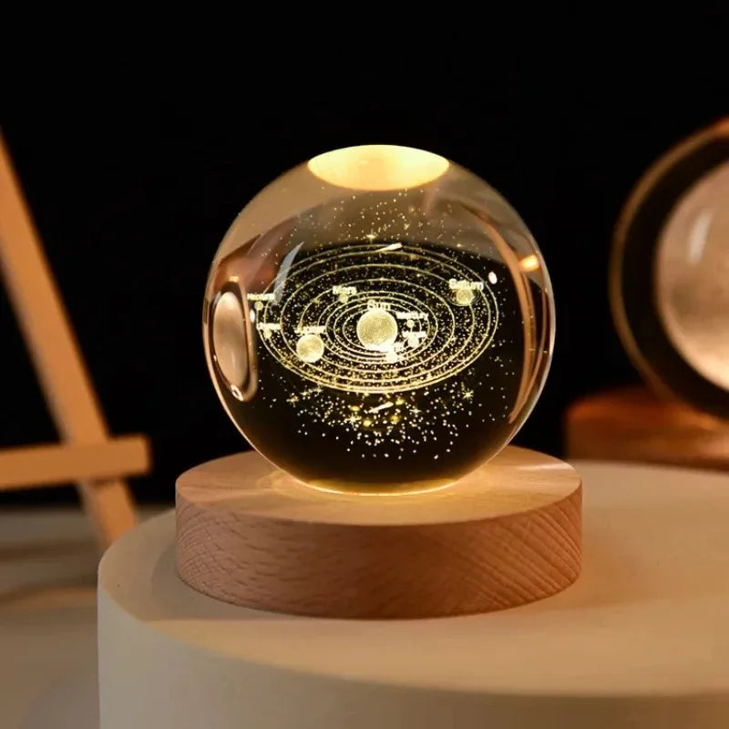 CowLost | product_id-6cm-3d-crystal-ball-led-solar-system-planets-moon-astronaut-decoration |3