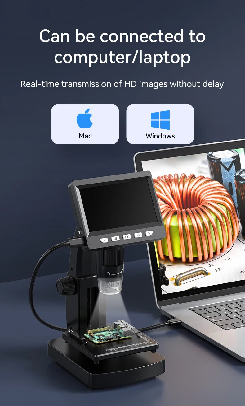 CowLost | product_id-1080p-4-3-lcd-digital-microscope-1000x-magnification-with-adjustable-carrier-table-for-pcb-repair-and-welding |25