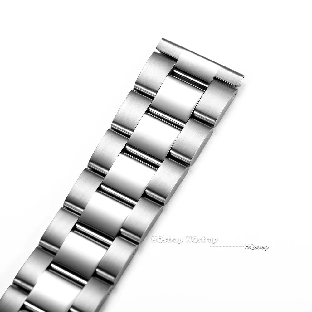 CowLost | product_id-stainless-steel-20-28mm-flat-end-oyster-style-watchband-with-folding-buckle |8