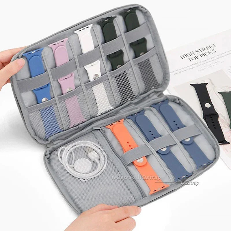 Watchband Storage Box for Apple Watch Strap and Data Cable Organizer