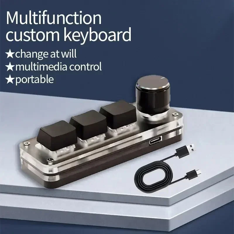 CowLost | product_id-ggbee-rgb-wired-mini-mechanical-keyboard-with-3-key-macro-and-hot-swap |10