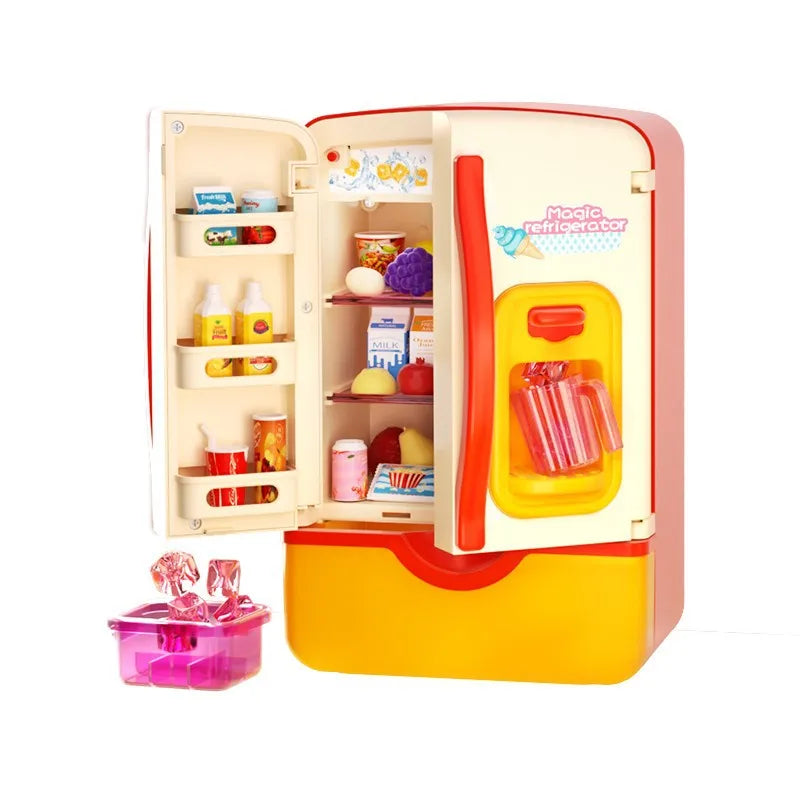 CowLost | fencing-barriers-kids-mini-electric-double-door-play-refrigerator-toy |9