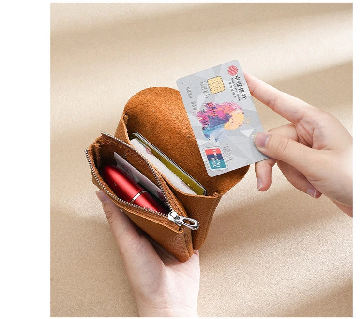 CowLost | activewear-pants-genuine-top-layer-cowhide-coin-purse-for-women |10