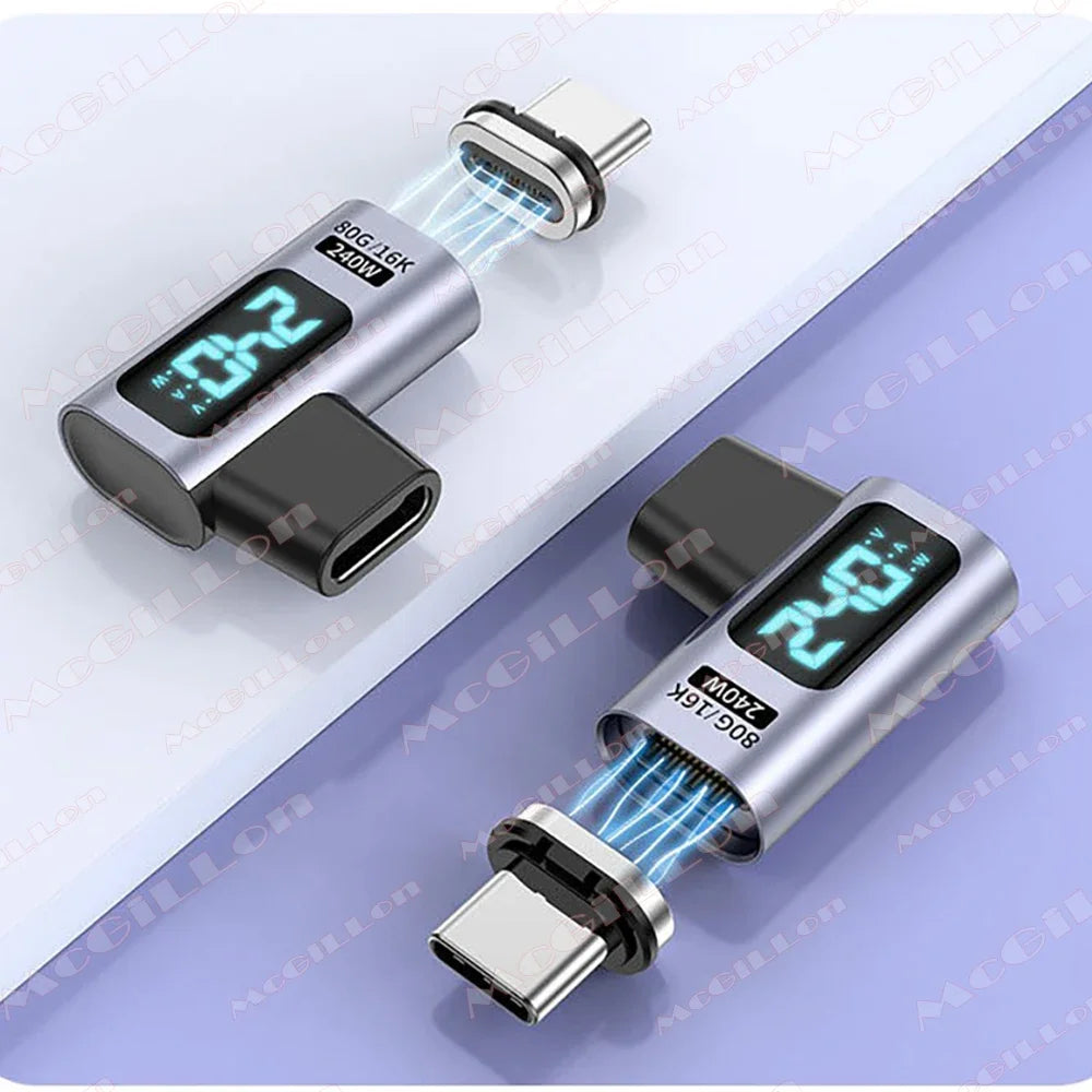 CowLost | product_id-240w-usb-c-magnetic-otg-adapter-type-c-to-type-c-80gbps-16k-5a-for-macbook-pro-air-samsung |13