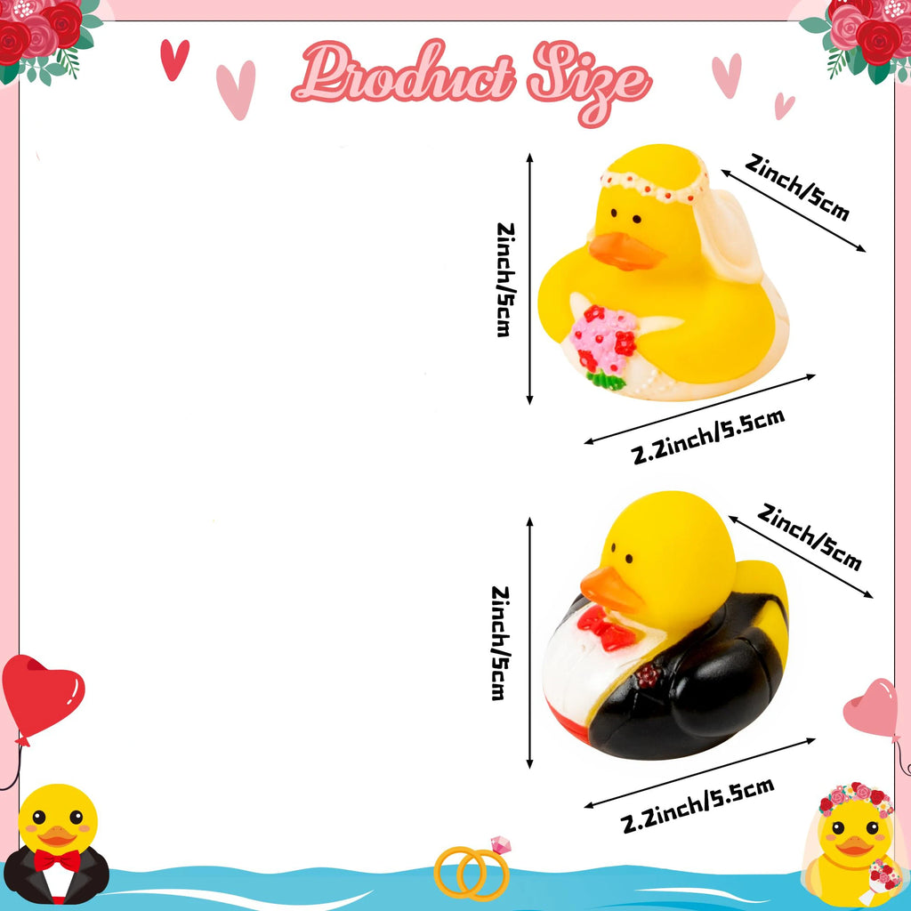 CowLost | product_id-2-8pcs-bride-and-groom-wedding-rubber-ducks-bulk-decorations-gift-bag-presents |3