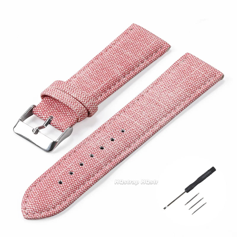 CowLost | product_id-denim-pattern-nylon-watchband-10-22mm-for-casio-seiko-vintage-unisex-strap |13