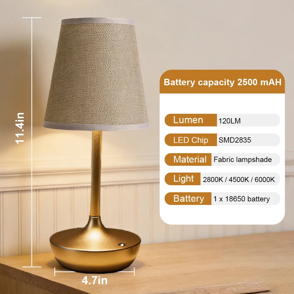 CowLost | product_id-dimmable-usb-rechargeable-led-table-lamp-with-fabric-shade-for-bedroom-bedside |13