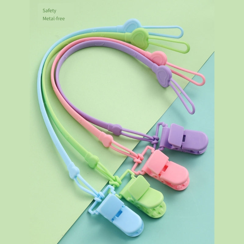 CowLost | silicone-chain-fastened-strap-for-baby-pacifier-teething-clip-newborn |7