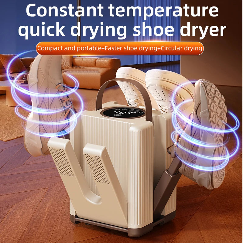 CowLost | product_id-homefish-six-arm-foldable-electric-shoe-and-boot-dryer-with-timer-200w-portable-shoe-warmer |5
