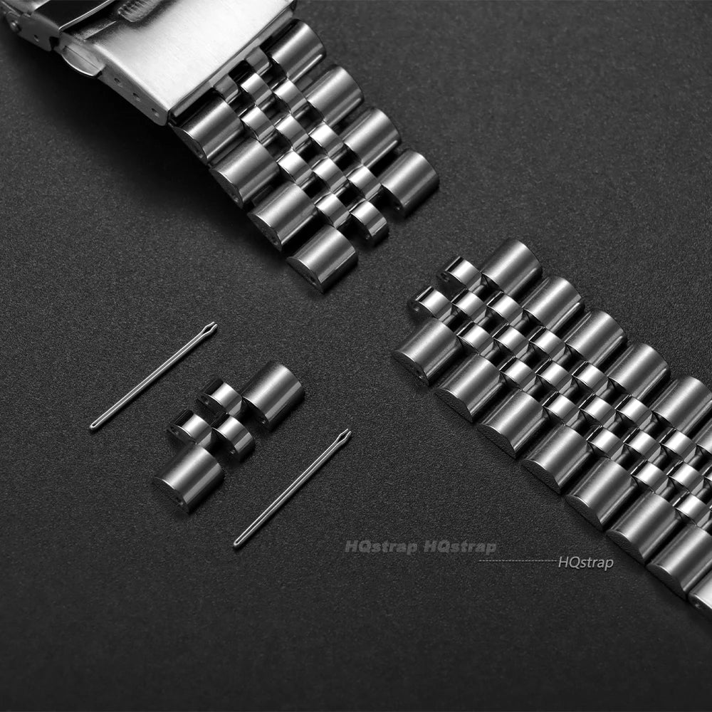CowLost | bracelets-product_id-hqstrap-stainless-steel-watch-band-for-seiko-skx007-009-18mm-20mm-22mm-flat-curved-end-jubilee-folding-buckle |5